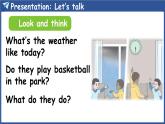 新人教版PEP（2024）英語四年級上冊 Unit 5 The weather and us Part B 第4課時 Let's talk&Choose and say（課件+素材）