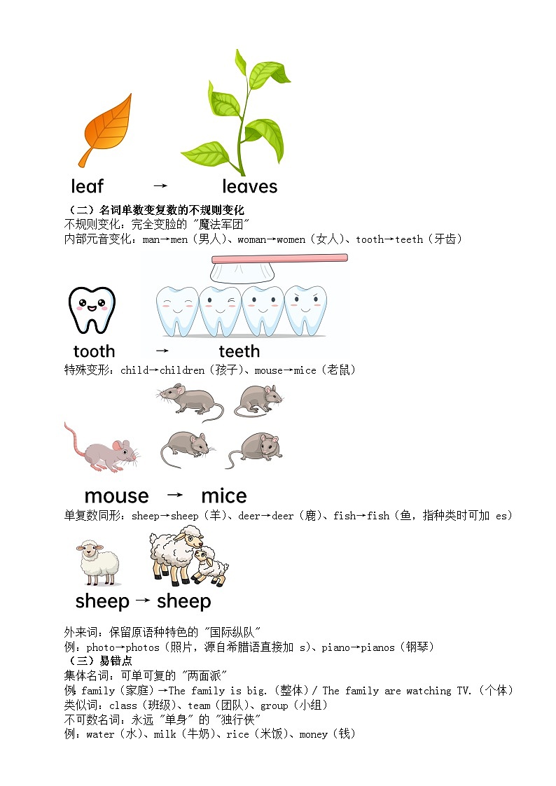 小学英语小升初必考知识点讲解系列（名词单复数+各种时间表达）第2页