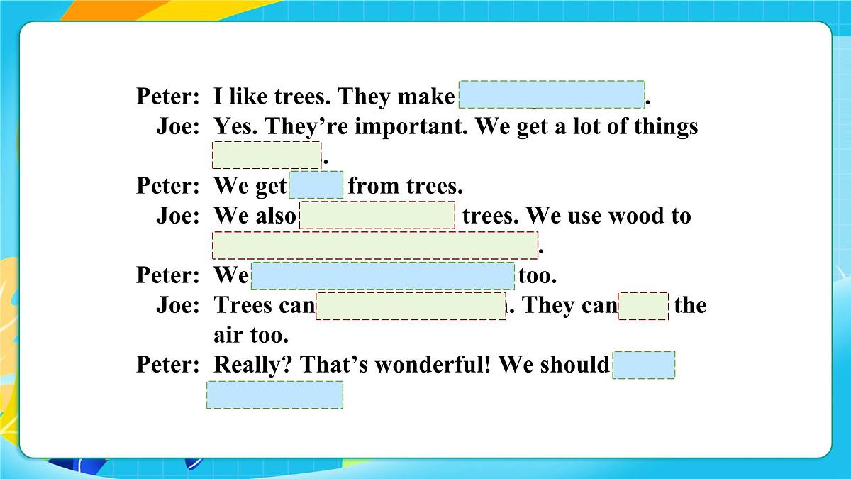 沪教牛津版（六三制一起）英语六上 Module 4 Unit 11《Trees》第3课时 课件第3页