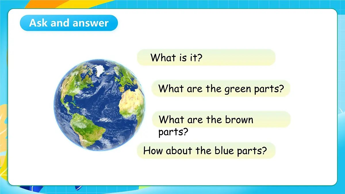沪教牛津版（六三制一起）英语六上 Module 4 Unit 12《The Earth》第2课时 课件第3页