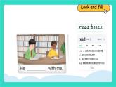 人教版PEP英語(yǔ)四年級(jí)上冊(cè)Unit 2 My friends PartB Let's learn & Look, choose and say 課件