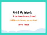 人教版PEP英語(yǔ)四年級(jí)上冊(cè)Unit 2 My friends PartB Let's talk & Talk about your best friend 課件