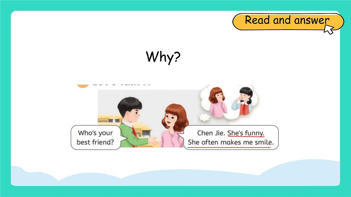 人教版PEP英语四年级上册Unit 2 My friends PartB Let's talk & Talk about your best friend 课件第7页