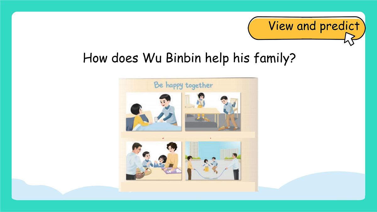 人教版PEP英语四年级上册Unit1 Helping at home B Let's learn&Listen and chant 课件第3页