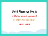 人教版PEP英語四年級上冊Unit 3  Places we live in Part A talk & Draw and say課件