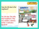 人教版PEP英語(yǔ)四年級(jí)上冊(cè)Unit 4  Helping in the community  Part A Let's learn match, act and guess課件