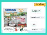 人教版PEP英語(yǔ)四年級(jí)上冊(cè)Unit 4  Helping in the community  Part A Let's learn match, act and guess課件