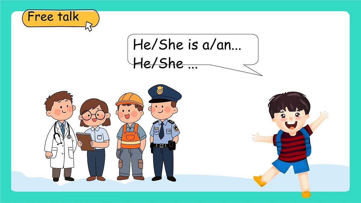 人教版PEP英语四年级上册Unit 4 Helping in the community Part B Let's talk & Look and say课件第2页