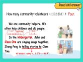 人教版PEP英語四年級上冊Unit 4  Helping in the community  Part B Read and write課件