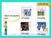 人教版PEP英語(yǔ)四年級(jí)上冊(cè)Unit 5  The weather and us Part B Let's learn & Play a wheel game課件