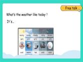 人教版PEP英語(yǔ)四年級(jí)上冊(cè)Unit 5  The weather and us Part B Let's talk & Choose and say課件