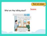 人教版PEP英語(yǔ)四年級(jí)上冊(cè)Unit6 Changing for the seasons Part B Let's talk & Act and guess課件