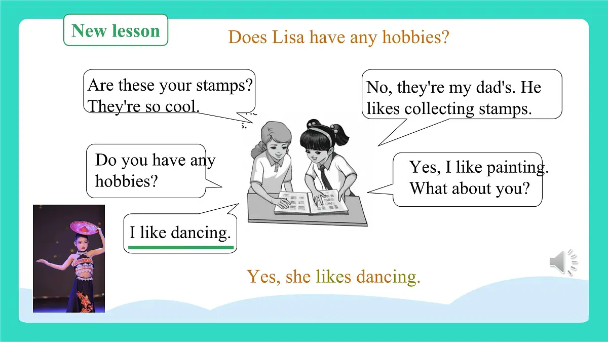 人教精通版英语四年级上册Unit 2 Hobbies lesson 1（课件）第4页