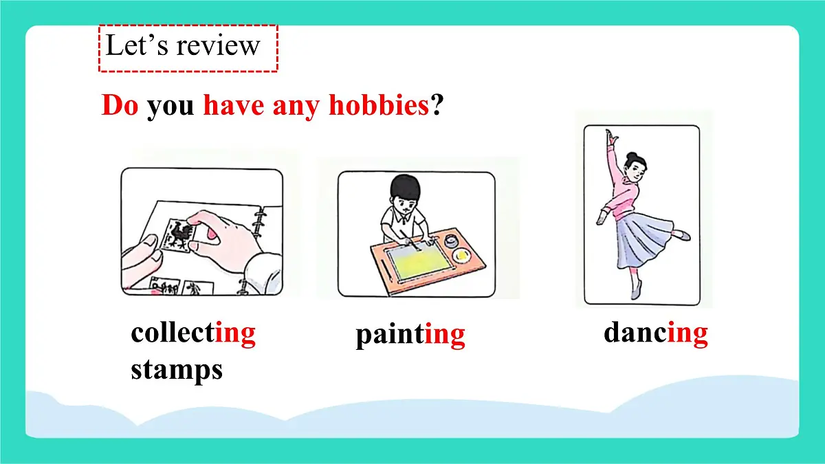 人教精通版英语四年级上册Unit 2 Hobbies lesson 2（课件）第5页