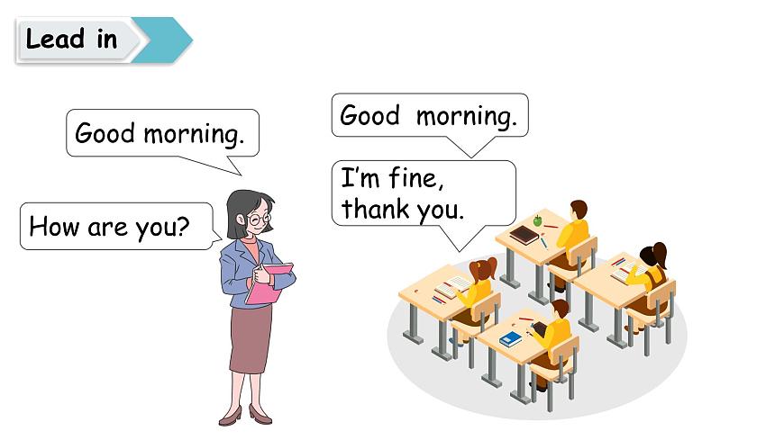 鲁科版（五四制）（2024）三年级上册英语 Unit 1 Greetings lesson 2 How Are You_ 授课课件第2页