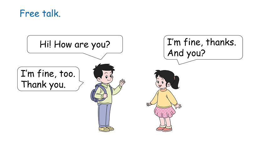 鲁科版（五四制）（2024）三年级上册英语 Unit 1 Greetings lesson 4 Again, please & Try yourself  课件第3页