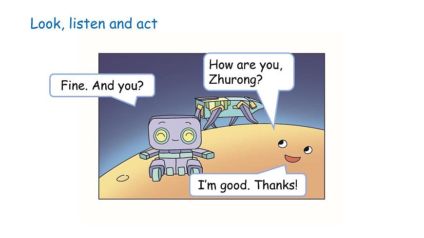 鲁科版（五四制）（2024）三年级上册英语 Unit 1 Greetings lesson 4 Again, please & Try yourself  课件第8页