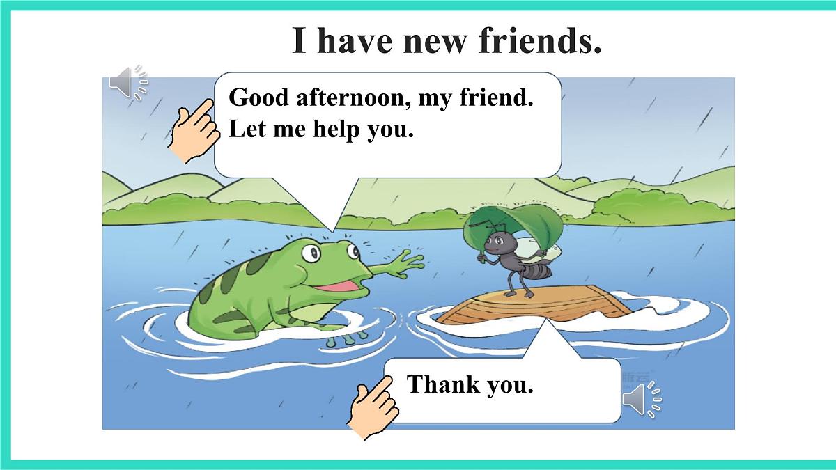 北京版英语三年级上册Unit 1 Hello, New Friends! Lesson 4 I Have New Friends（课件）第8页