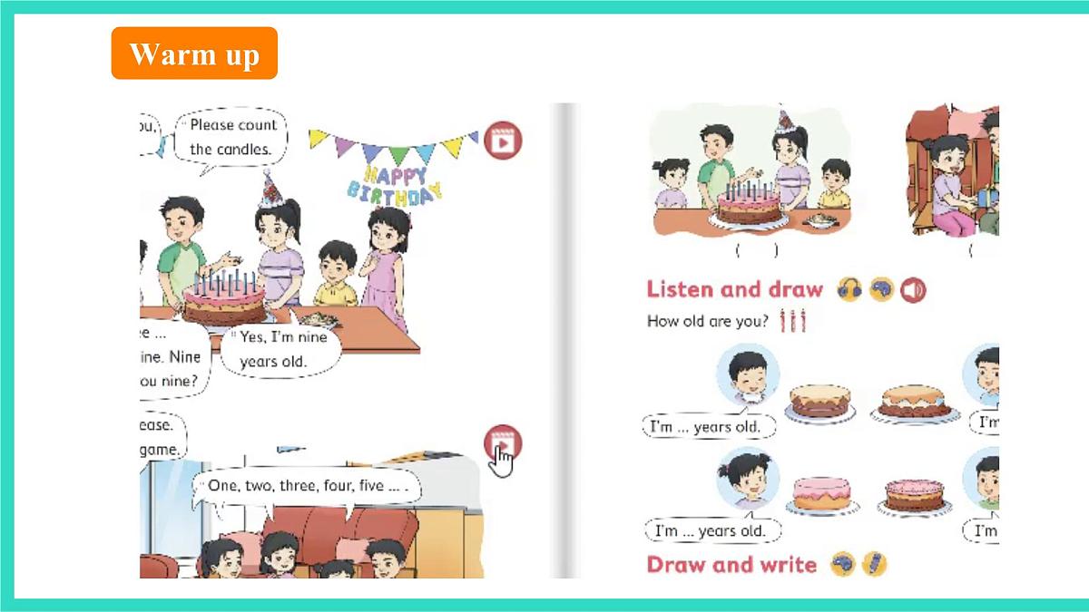 北京版英语三年级上册Unit 2 Numbers Around Us Lesson 6  I'm Nine Years Old（课件）第6页