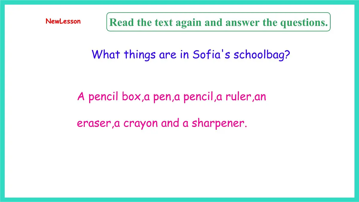 人教精通版英语三年级上册Unit 2 School things Lesson3（课件）第8页