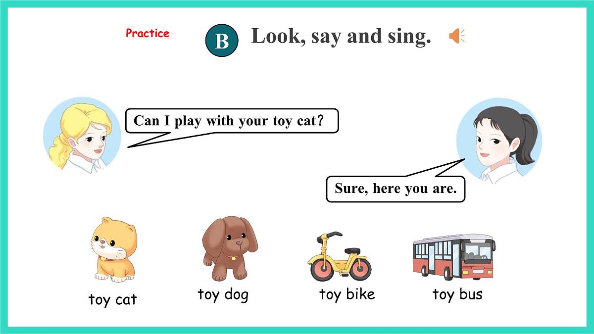 人教精通版英语三年级上册Unit 3 Toys Lesson2（课件）第8页