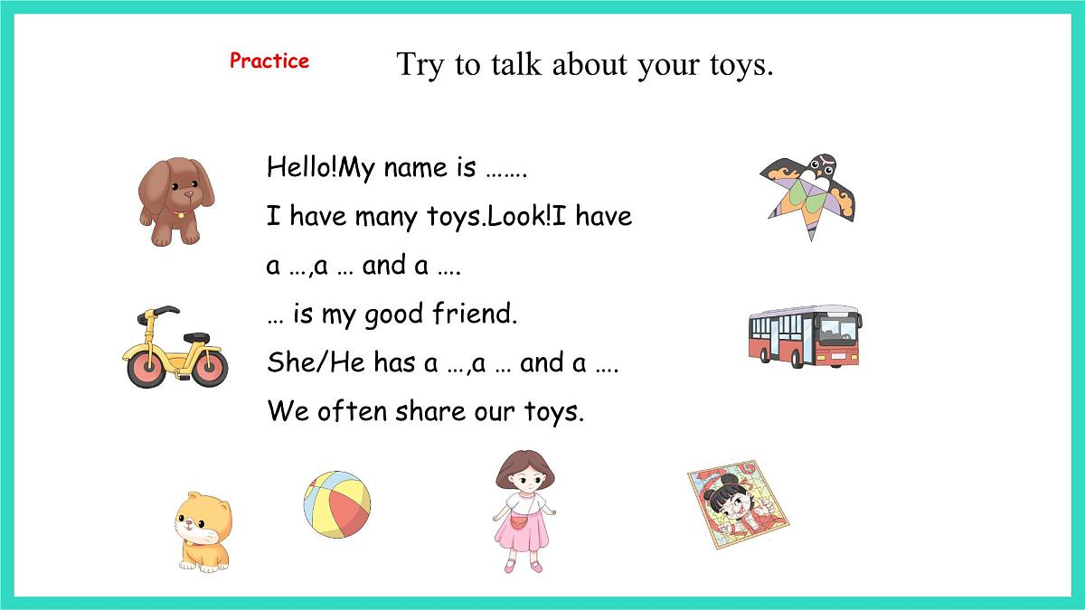 人教精通版英语三年级上册Unit 3 Toys Lesson3（课件）第8页