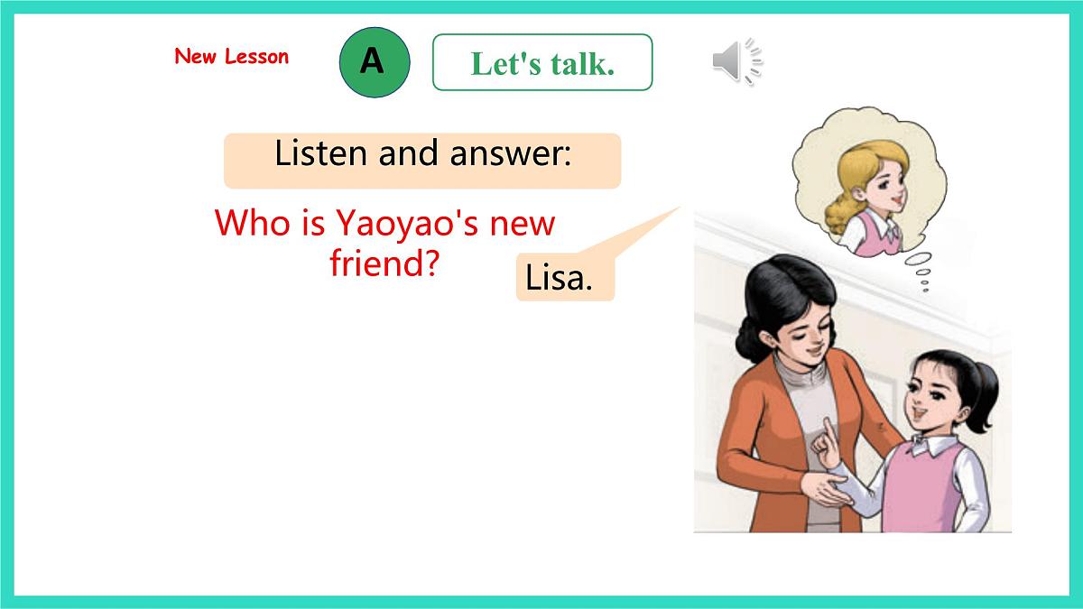 人教精通版英语三年级上册Unit 4 Friends Lesson 2（课件）第4页