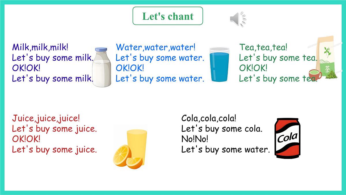 人教精通版英语三年级上册Unit 5  Drinks and fruits Fun time &story time（课件）第3页