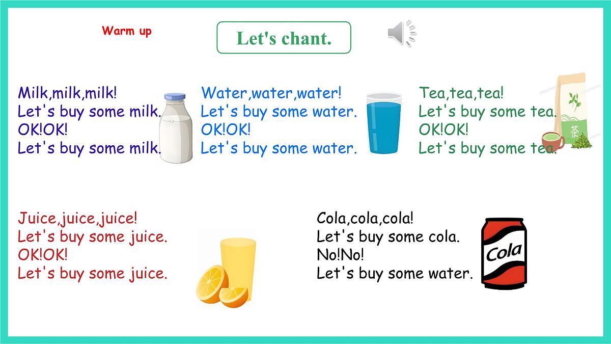 人教精通版英语三年级上册Unit 5 Drinks and fruits Lesson2（课件）第2页