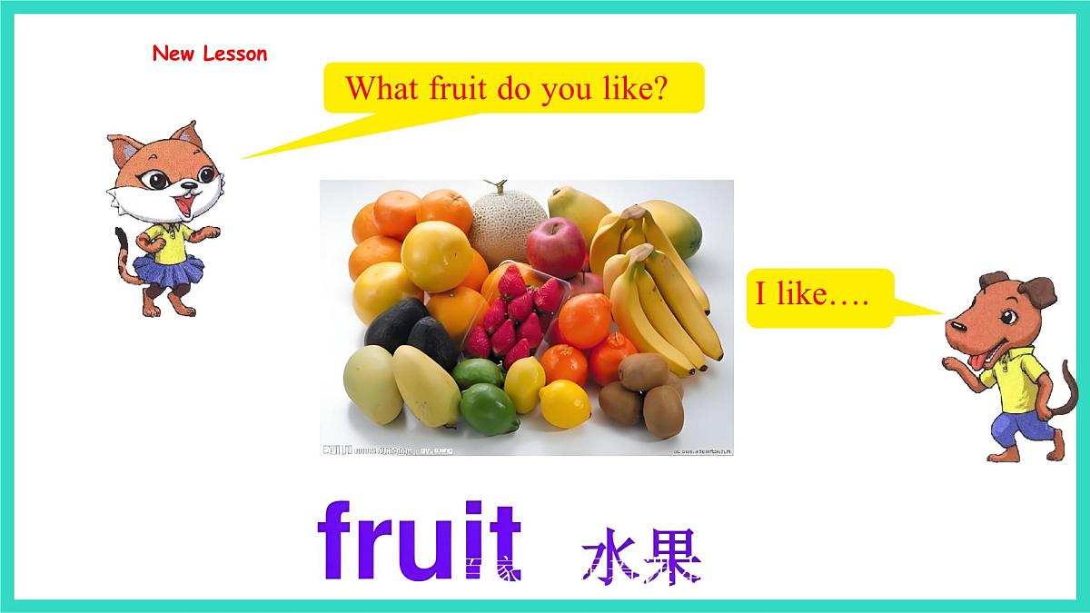 人教精通版英语三年级上册Unit 5 Drinks and fruits Lesson2（课件）第3页