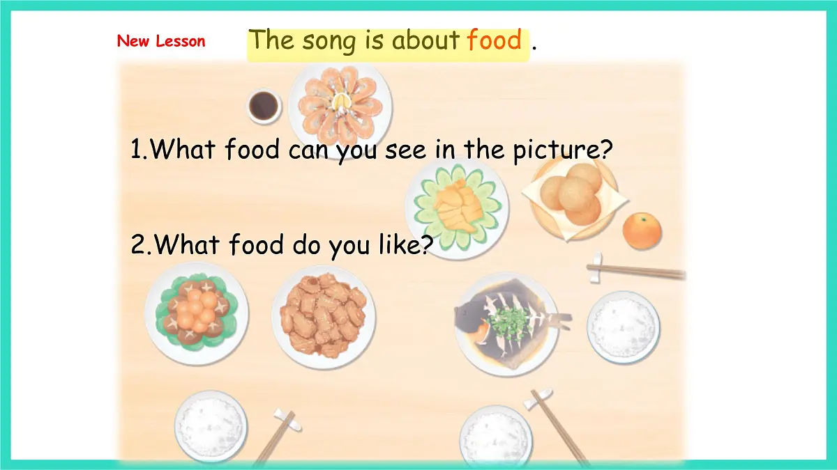 人教精通版英语三年级上册Unit 6 Food Lesson1（课件）第3页