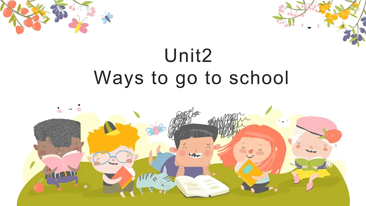 Uni t2 Ways to go to school 深度学习单词自学音频版（课件）-2025-2026学年人教PEP版第1页