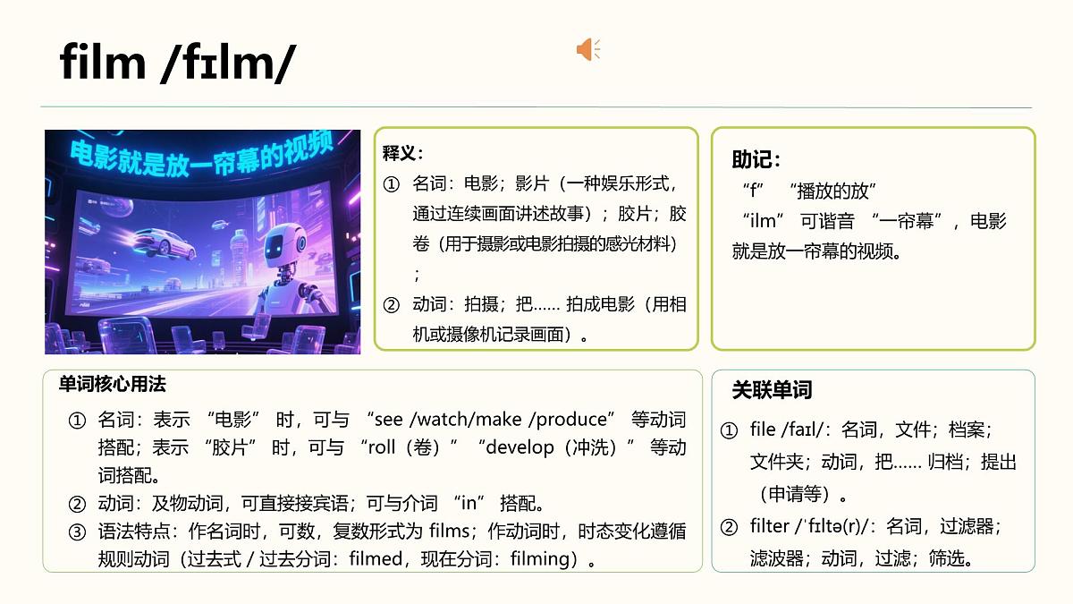 Unit3 My weekend plan深度学习单词自学音频版（课件）-2025-2026学年人教PEP版第4页