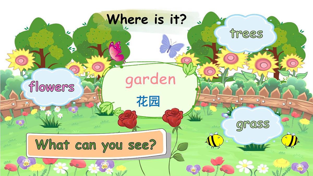 2025年 人教版PEP三年级英语上册Unit 4 Plants around us B Let's talk & Look and discuss课件第5页