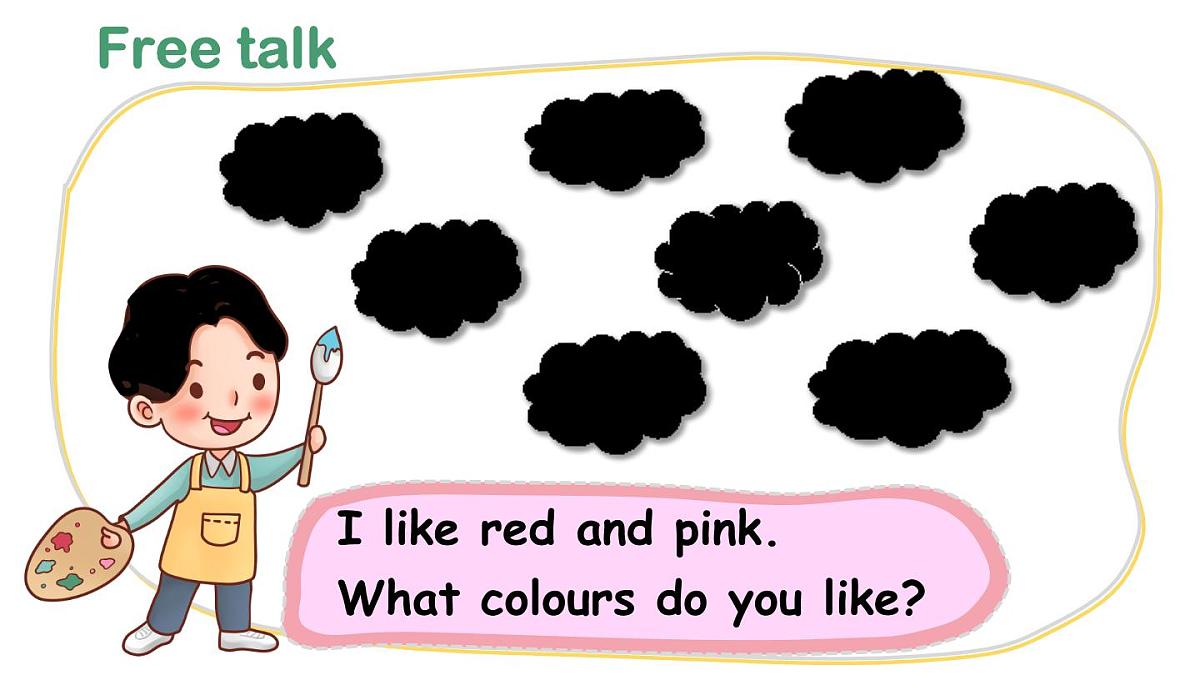 2025年 人教版PEP三年级英语上册Unit 5 The colourful world B Let’s talk ＆ Draw and say课件第8页