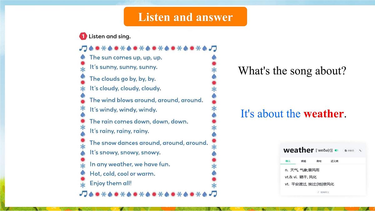 Unit 3 What's the weather like Get ready&Start up（课件）2025-2026学年外研版四年级英语上册第2页