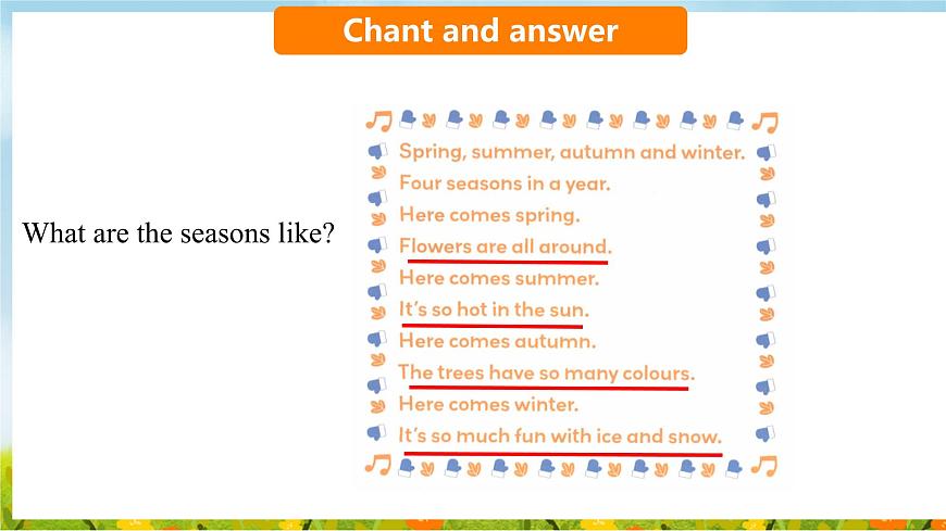 Unit 4 Wonderful seasons Get ready&Start up（课件）2025-2026学年外研版四年级英语上册第5页