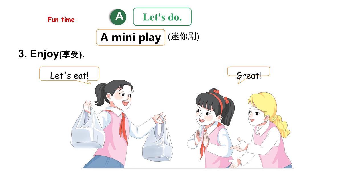 人教精通版英语三年级上册Unit 6 Food Fun time&story time（课件）第5页