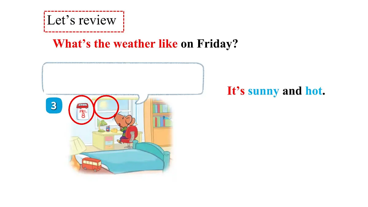 译林版（三起）英语四年级上册 Unit 6 Weather 第二课时 课件第3页