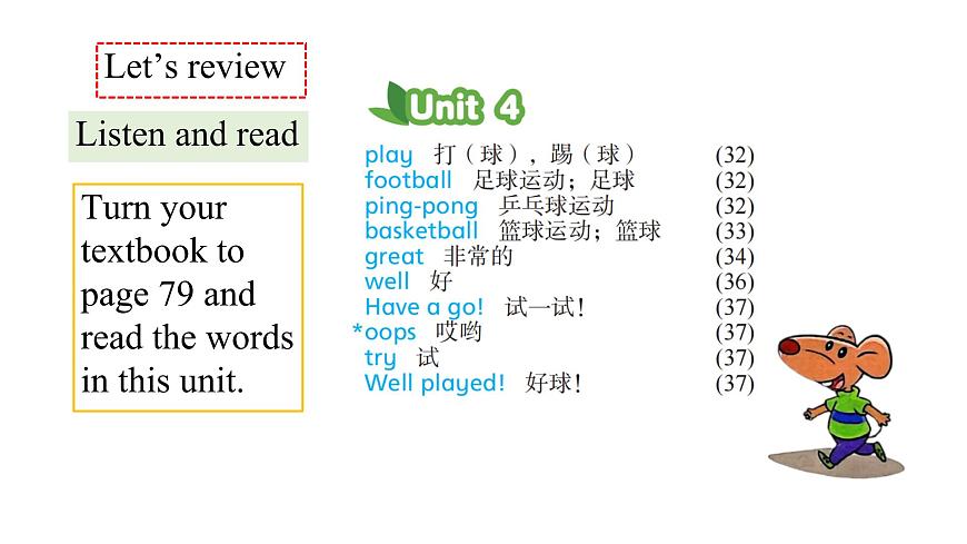 译林版（三起）英语四年级上册Unit 4 I like sport 第三课时 课件第2页