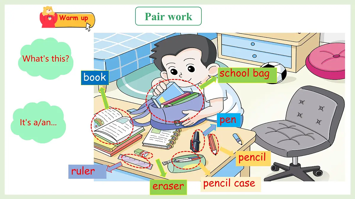 Unit 2 My school things Wrap up&let's explore（课件）2025-2026学年外研版三年级英语上册第3页