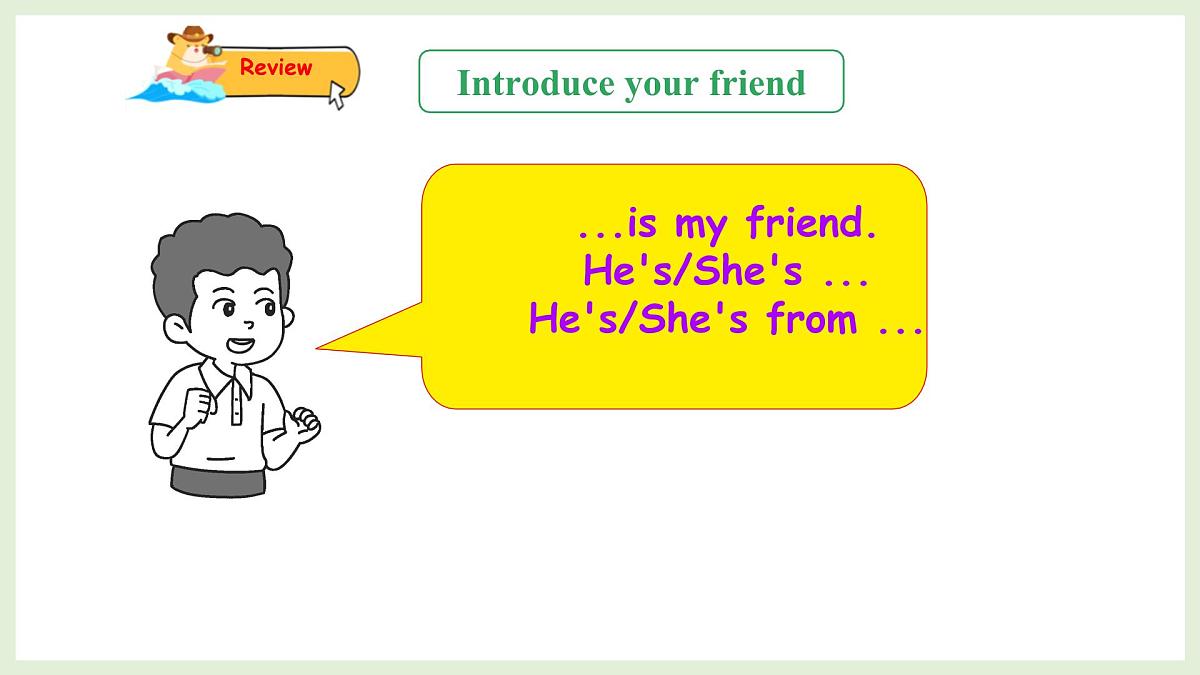 Unit 1  Let's be friends！ Wrap up&Let's explore（课件）2025-2026学年外研版三年级英语上册第6页