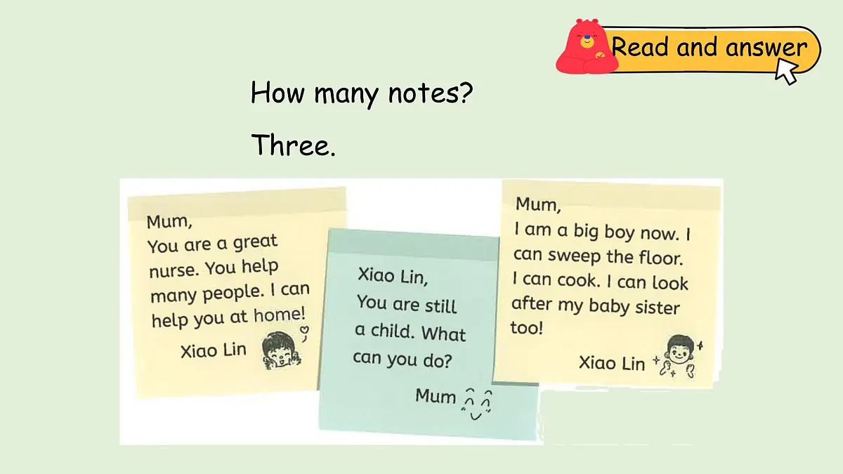 Unit 1 Helping at home B Read and write（课件）2025-2026学年人教版四年级英语上册第7页