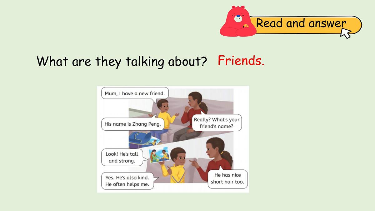 Unit 2 My friends A Let's talk & Say and draw（课件）2025-2026学年人教版四年级英语上册第4页