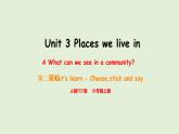 Unit 3  Places we live in A Let's learn & Choose, stick and say（課件）2025-2026學(xué)年人教版四年級英語上冊