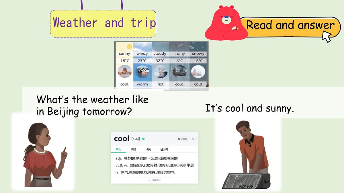 Unit 5 The Weather and us A Let's learn & Look, ask and answer（课件）2025-2026学年人教版四年级英语上册第5页