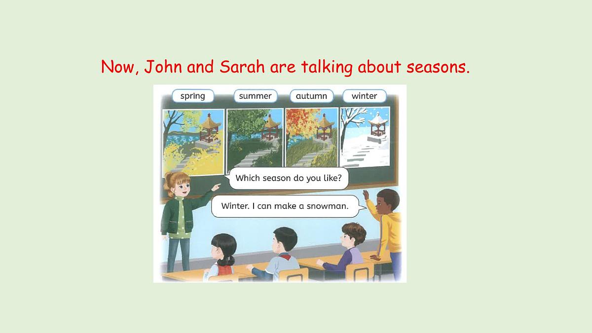 Unit 6 Changing for the seasons B Let's learn & Do a survey（课件）2025-2026学年人教版四年级英语上册第3页