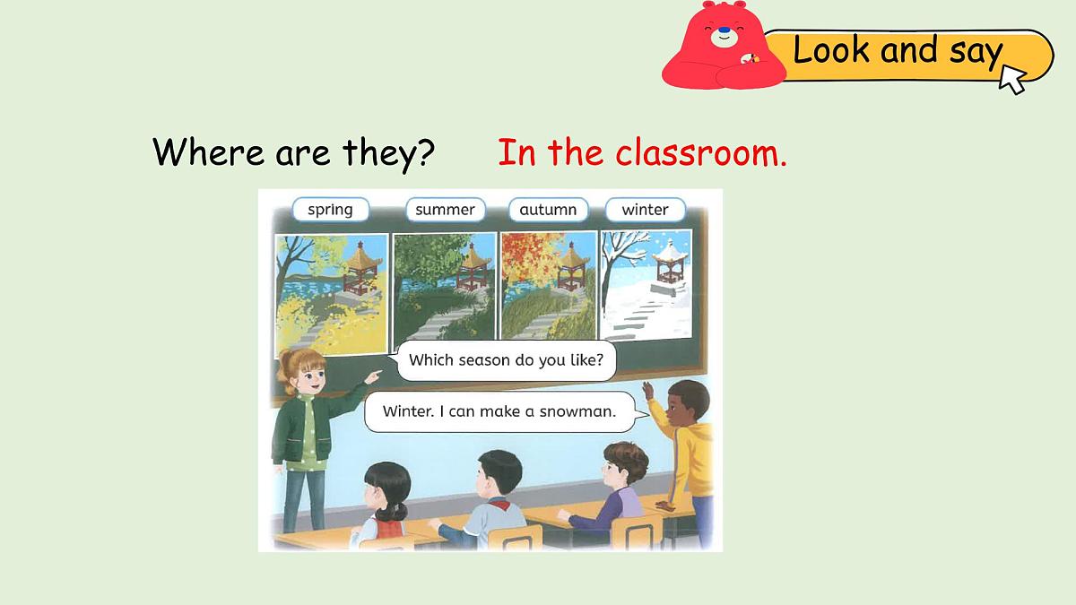 Unit 6 Changing for the seasons B Let's learn & Do a survey（课件）2025-2026学年人教版四年级英语上册第4页