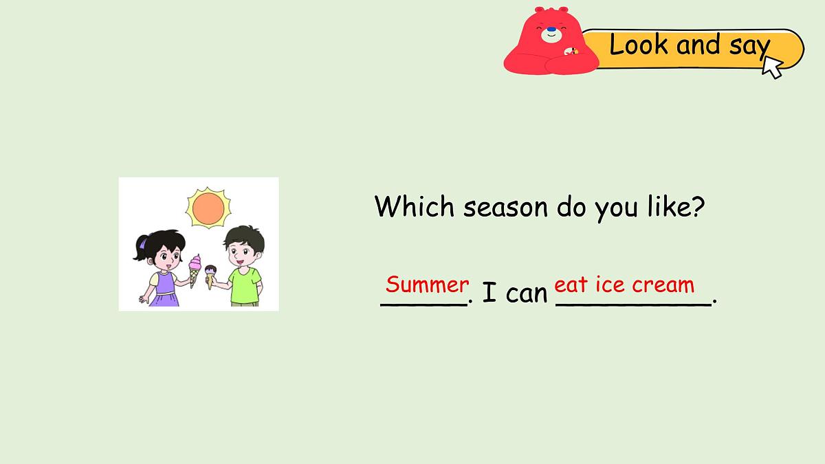 Unit 6 Changing for the seasons B Let's learn & Do a survey（课件）2025-2026学年人教版四年级英语上册第8页