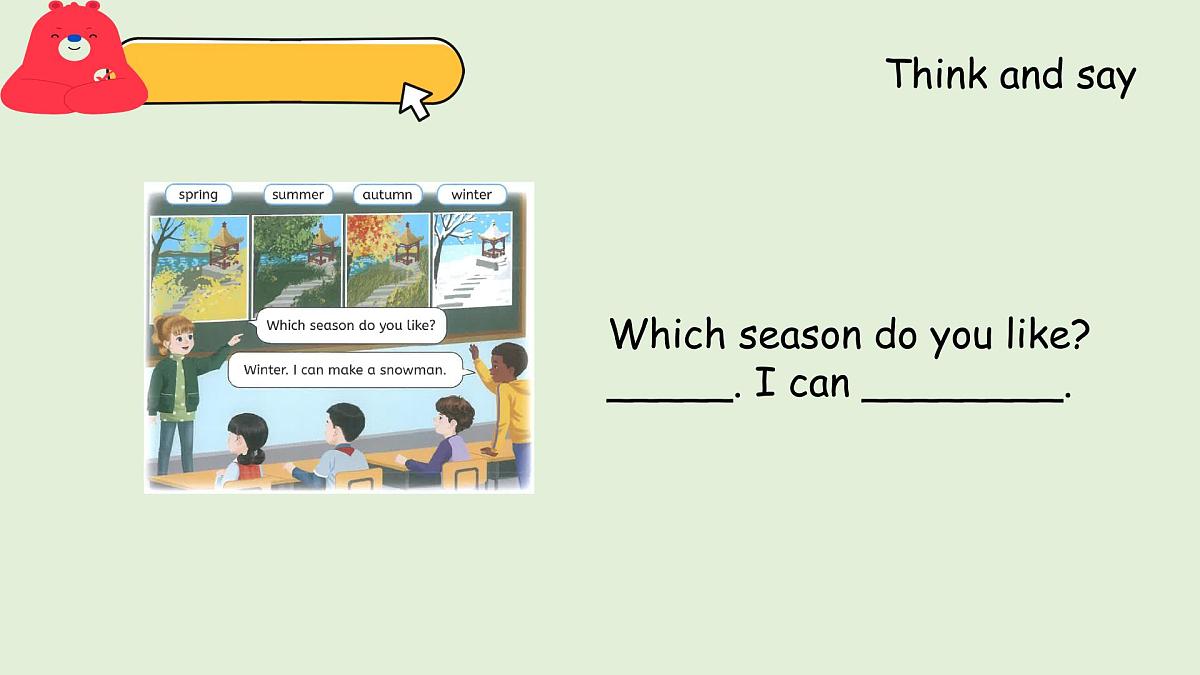 Unit 6 Changing for the seasons B Read and write（课件）2025-2026学年人教版四年级英语上册第2页